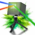 LIGHT4ME ACCU APP LASER akumuliatorinis lazerinis projektorius su Bluetooth programėlės valdymu