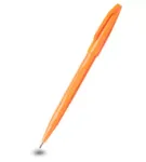 Pentel Sign Pen S520 plunksninis ra&scaron;iklis su pluo&scaron;tiniu antgaliu, oranžinis, 0,8 mm