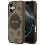 Guess 4G Circle Classic Logo MagSafe Back Cover for Apple iPhone 17 - Brown