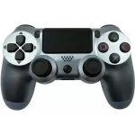 &bdquo;GameBox P4&ldquo; belaidis vibracijos &bdquo;Bluetooth&ldquo; valdiklis, skirtas &bdquo;PlayStation 4&ldquo; / asmeniniam kompiuteriui / televizoriui / TV dėžutei, mėlynos perlų spalvos