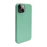 iLike Apple iPhone 14 Silicone Plastic Case Eco Print Design Flower Green