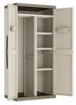 KETER EXCELLENCE XL IT Wardrobe &ndash; Auk&scaron;tas laikymo kabinetas, 4 lentynos, pilka/juoda, 630 l