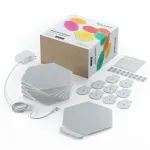 Nanoleaf Shapes Hexagons Smarter rinkinys, 9 LED ap&scaron;vietimo panelės, balta