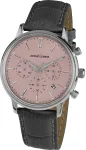 JACQUES LEMANS Liverpool vyri&scaron;kas chronografinis laikrodis 1-209F 39mm nerūdijantis plienas juodas ciferblatas