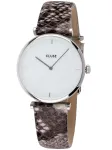 CLUSE Minuit moteri&scaron;kas laikrodis 33 mm rožinio aukso nerūdijančio plieno tinklelis