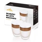 ETA dvigubo stiklo latte macchiato stiklinės, 2 vnt., 350 ml, 418193020