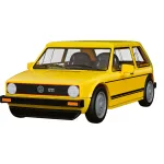 COBI 24663 Volkswagen Golf GTI (1976-1983) konstruktorius, mastelis 1:35, baltas