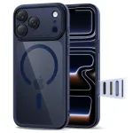 TECH-PROTECT MAGPEAK MagSafe Hybrid Case, skirta Apple iPhone 17 Pro, tamsiai mėlyna / skaidri