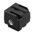 JJC Hot Shoe Adapter Sony Alpha į standartinį ISO 518 su PC sinchronizacijos jungtimi
