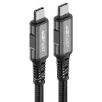 ACEFAST C1-09 USB-C į USB-C USB4 PD3.1 5A 1m laidas - pilka/juoda