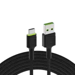 Green Cell KABGC06 USB laidas 1,2 m USB A USB C juodas