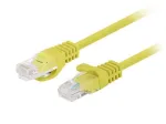 PATCHCORD Cat.5E UTP 1m geltonas FLUKE PASSED LANBERG 10 vnt. pakuotė