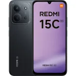 Xiaomi Redmi 15C 6.9 colio i&scaron;manusis telefonas, 4 GB RAM, 128 GB, 5G, Midnight Black