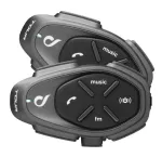 Interphone TOUR HD domofonas motociklui (2 vnt.), nuotolis 1500 m, juodas
