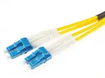 OPTIX vienmodis dvipusis &scaron;viesolaidinis &scaron;uoliukas LC/UPC &ndash; LC/UPC, 3 m, LSZH, geltonas