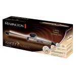 Remington CI5318 38 mm skaitmeninė garbanojimo lazdelė su 4x apsaugos danga &ndash; juoda/rožinė