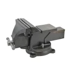 AWTOOLS AW24216 150 mm sukamoji veržtuvė su 360&deg; besisukančiu pagrindu ir įmontuotu priekalu