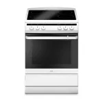Amica SHC11642W laisvai pastatoma elektrinė viryklė su keramine kaitlente ir 65L orkaite, 9 kaitinimo funkcijos, energijos klasė A, balta