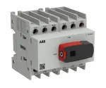ABB OT Plus OT25G1-6BS25 A apkrovos atjungiklis, Frame G1, 6 polių, su rankena