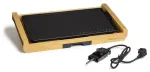 Melchioni Bamboo Grill elektrinė stalo kepsninė 1800 W ruda 37x27 cm su nelimpančia nuimama plok&scaron;te