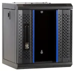 DSIT DS10-3304 10 colių 4U sieninis serverio spintos su stiklo durimis, 312x310x264 mm, juoda