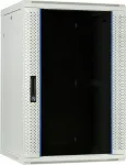 DSIT 22U sieninis serverio spintos su stiklo durimis, 600x600x1100 mm, balta
