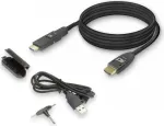 ACT 40m HDMI didelės spartos 4K aktyvusis optinis kabelis su nuimamu jungtimi HDMI-A vyri&scaron;kas į HDMI-A vyri&scaron;kas (AK4105)
