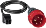 BENNING 044148 CEE matavimo adapteris 16 A 5 polių 400 V su 4 mm apsauginiais lizdais