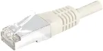 EXERTIS CONNECT Cat6 S/FTP komutacinis kabelis, 1,5 m, pilkas, su siauru apsauginiu lankstuku 856855