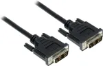 GoodConnections DVI-D Single Link kabelis 18+1 vyri&scaron;kas-vyri&scaron;kas, 1,8m, juodas, auksuoti kontaktai, dvigubas ekranavimas, HDCP, 1920x1200 4310-DD2