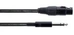 Cordial EM 6 FV XLR į 6,3 mm TRS Jack garso kabelis, 6 m, juodas 14823