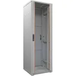 IT-BUDGET 19 inch serverio spintos SRK 42U 600x1000 mm stiklinėmis/vientisomis durimis, surenkama vietoje, &scaron;viesiai pilkos spalvos 90ITB19SRK42610GGN