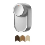 I&scaron;manioji durų spyna SwitchBot W5600000S Sidabrinė &ndash; Bluetooth ry&scaron;ys, suderinama su standartiniais cilindrais