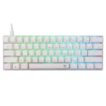 Laidinė mechaninė klaviatūra White Shark Shinobi-2 (GK-004221) &ndash; Mėlyni jungikliai, balta, US i&scaron;dėstymas