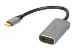 IBOX IACFAK USB-C į HDMI adapterio laidas, USB-C (ki&scaron;tukas) į HDMI (lizdas), 4K 60Hz, tiesūs jungtys, sidabrinis