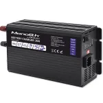 Qoltec Smart Monolith baterijų įkroviklis LiFePO4 AGM GEL SLA akumuliatoriams | 20A | 24V