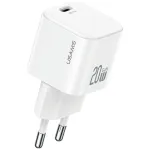 Įkroviklis usams USA001627 20W 1&times;USB-C su USB-C laidu &ndash; greitasis telefono ir plan&scaron;etinio kompiuterio įkrovimo adapteris