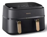 Kar&scaron;to oro gruzdintuvė Philips 3000 Series Dual Basket Airfryer NA352/00 &mdash; 9 L, 2750 W, dviejų krep&scaron;elių, 8 programos, 40&ndash;200&deg;C