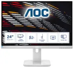 AOC P1 24P1/GR kompiuterio monitorius 60,5 cm (23,8 col.) 1920 x 1080 pikselių Full HD LED pilkas