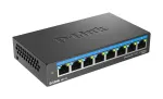 Nevaldomas jungiklis D-Link DMS-108/E 8 prievadų 2,5G Ethernet 40 Gbit/s