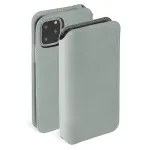 Krusell Sunne dėklas-pinigine Apple iPhone 11 Pro &mdash; vintage pilka, užlenkiamas dėklas su kortelių ki&scaron;ene