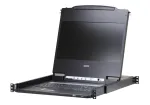 ATEN CL6700MW konsolė stelažui 43,9 cm (17,3 colio) 1920 x 1080 pikselių Metalinė Juoda 1U
