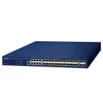 PLANET GS-5220-16S8CR - Valdomas tinklo jungiklis - 24 x Gigabit SFP + 8 x Bendri 10/100/1000 - montuojamas į stelažą