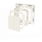 Shelly BLU Wall Switch 4 belaidis Bluetooth jungiklis 4 mygtukai plastmasinis dramblio kaulo spalvos