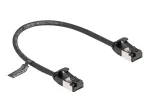 DeLOCK RJ45 tinklo laidas, ki&scaron;tukas&ndash;ki&scaron;tukas, Cat.8.1, 0,25 m, juodas