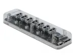 USB &scaron;akotuvas DeLOCK 64088 Skaidrus USB 3.2 Gen 1 Micro-B