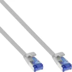 InLine Patch kabelis plok&scaron;čias, U/FTP, Cat.6A, TPE halogen-free, pilkas, 7,5 m
