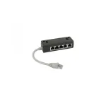 InLine ISDN skirstytuvas, 5x RJ45 lizdai, 15 cm kabelis, su terminaliniais rezistoriais