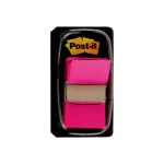 3M Post-it Index rožinė, siaura, 50 lipnių juostelių, 25,4 x 43,2 mm, vienkartiniame dozatoriuje (I680-21)