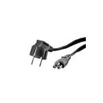 Netzkabel, C5, EU Netzkabel (C5 / Mickey Mouse / Kleeblatt), EU, L&auml;nge: 1.8 m, passend f&uuml;r: Netzteil (19.99.1028)